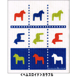 ダーラナホースのキッチンワイプ<ふきん>