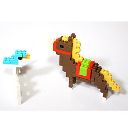 【送料無料】馬のnanoblock！ちっちゃなブロックで馬を作っちゃおう！