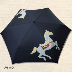駆ける馬柄 折りたたみ傘 3色