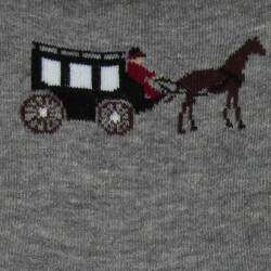 馬柄 レディースソックス クルー丈 ４色