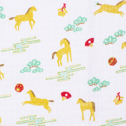 ディッシュクロスセット 馬（2枚組）